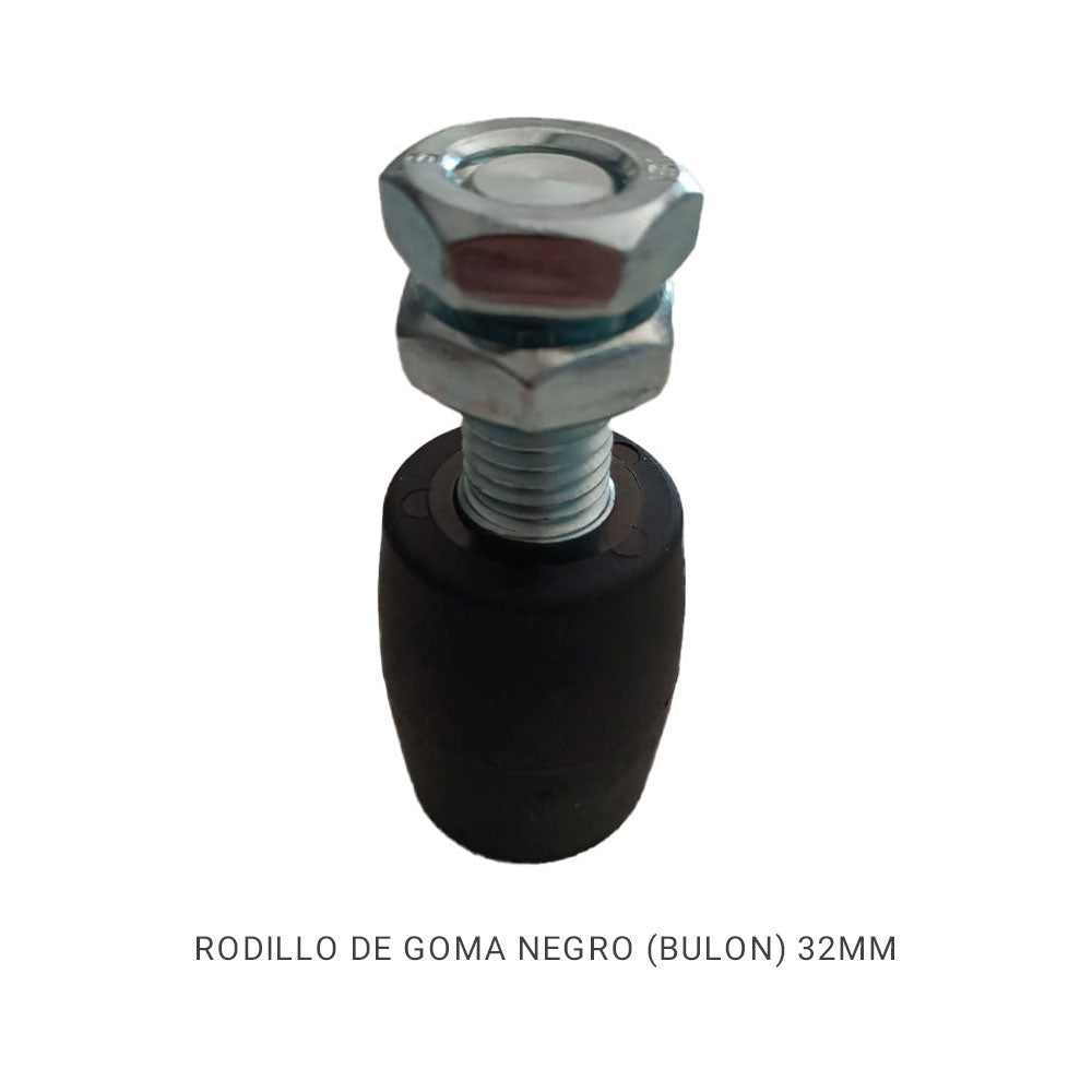 RODILLO DE GOMA NEGRO (BULÓN) 32MM