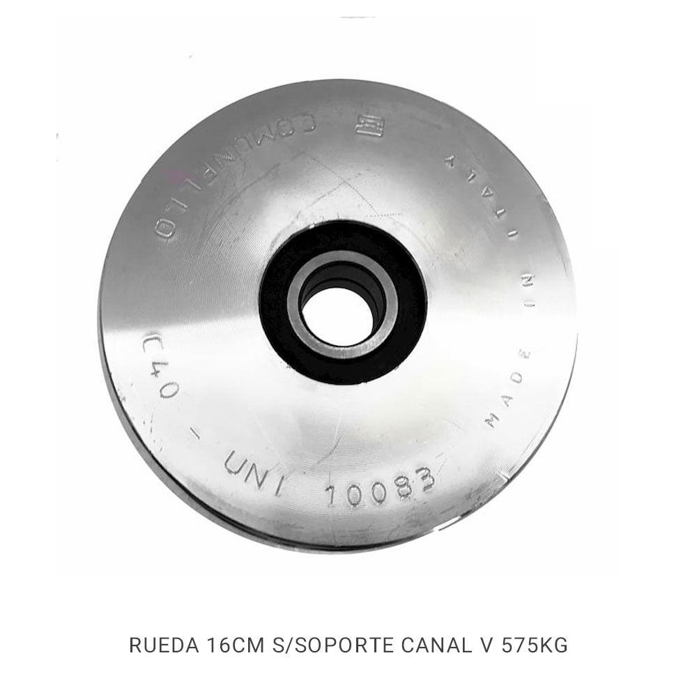 RUEDA 16CM SIN SOPORTE CANAL V 575KG